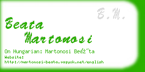 beata martonosi business card